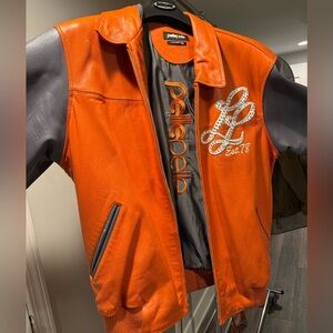 Pelle Pelle Vibrant Orange Leather Jacket